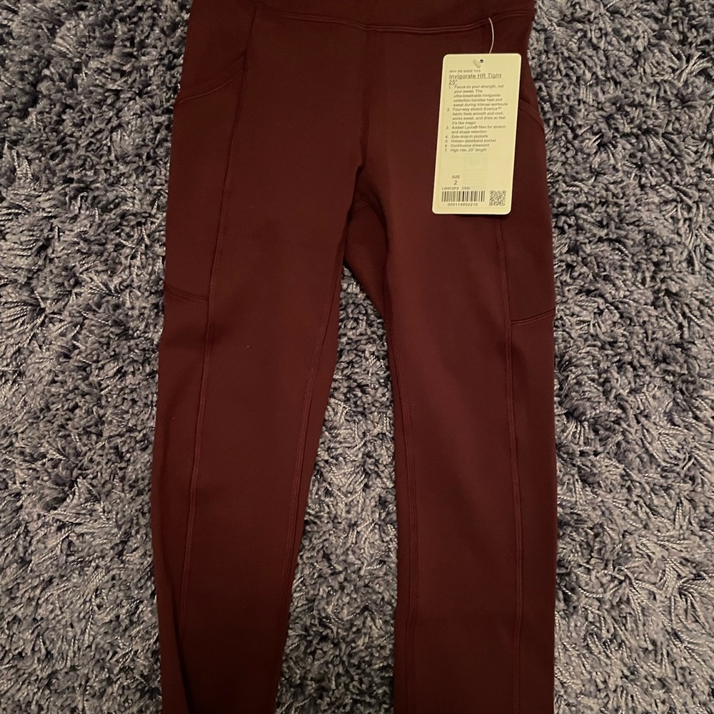 Brand new Invigorate high-rise leggings 25” size 2